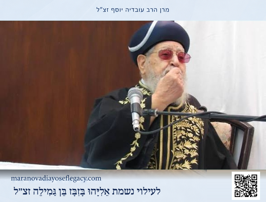 מרן הרב עובדיה יוסף זצ״ל — תמונה 7